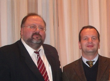 Michael Meinke und Christoph Pundt . Die beiden Vorsitzenden der beiden CDU-Ortsunionen Neubeckum und Beckum begrüßen alle Gäste zure Veranstaltung